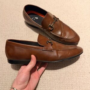 Mix No. 6 Men's Brown Loafers with Metal Accent